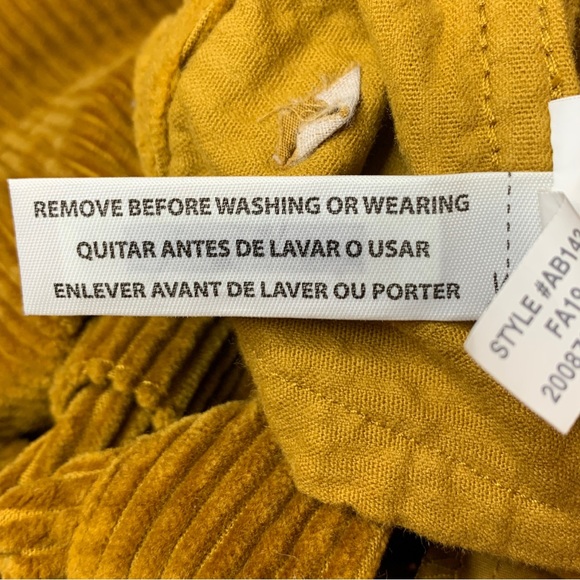 Madewell Cropped Wide-Leg Golden Corduroys Sz 26 - Picture 14 of 14